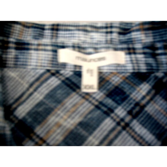 Maurice's  Blue&White Plaid Embellished,L/S Shirt Size 2X - Picture 13 of 13